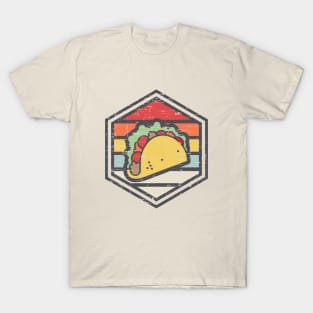 Retro Badge Taco Light T-Shirt